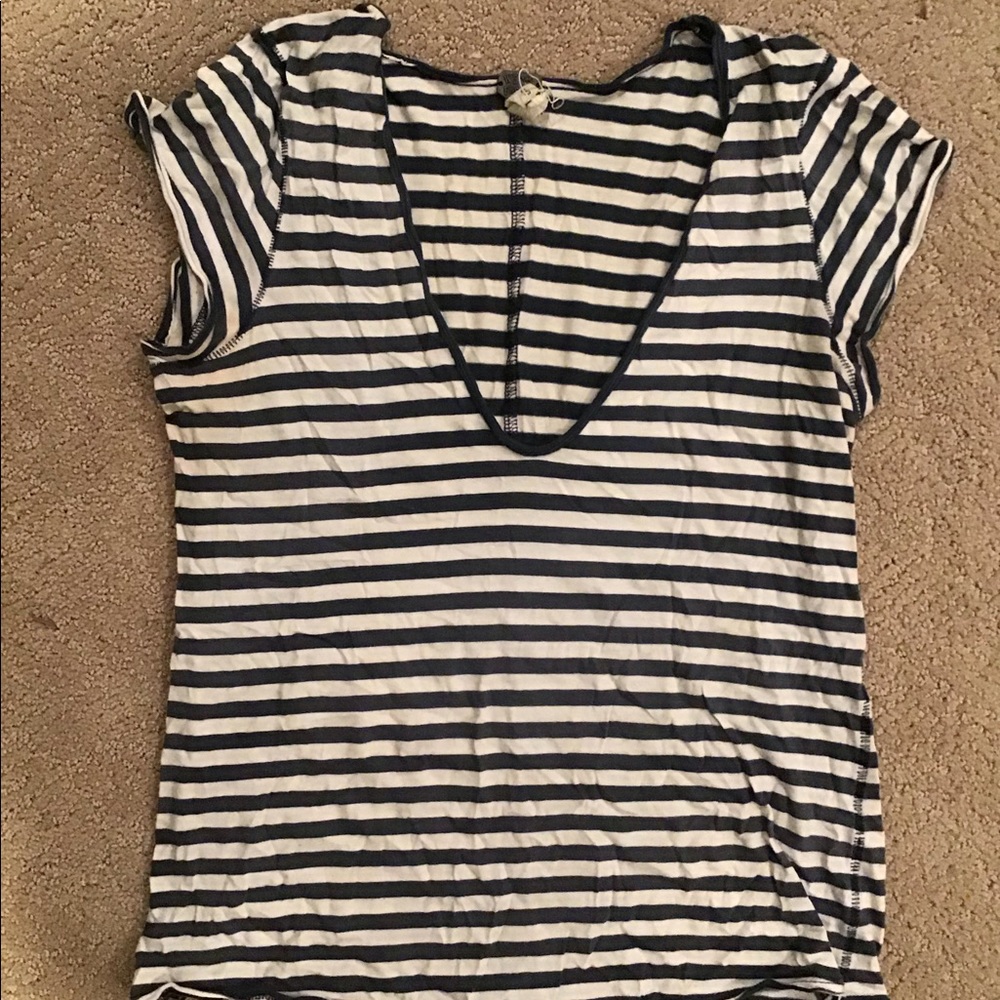 Free People Striped Tee